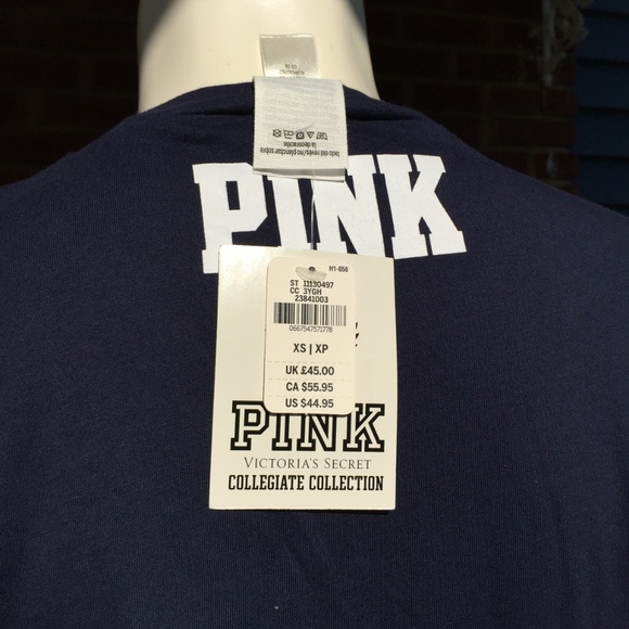 NWT- Pink by VS - Blue Univ. of Penn Tee S… - Picture 5 of 5